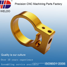 Glod Plating CNC Lathe Milling Precision Machining Part